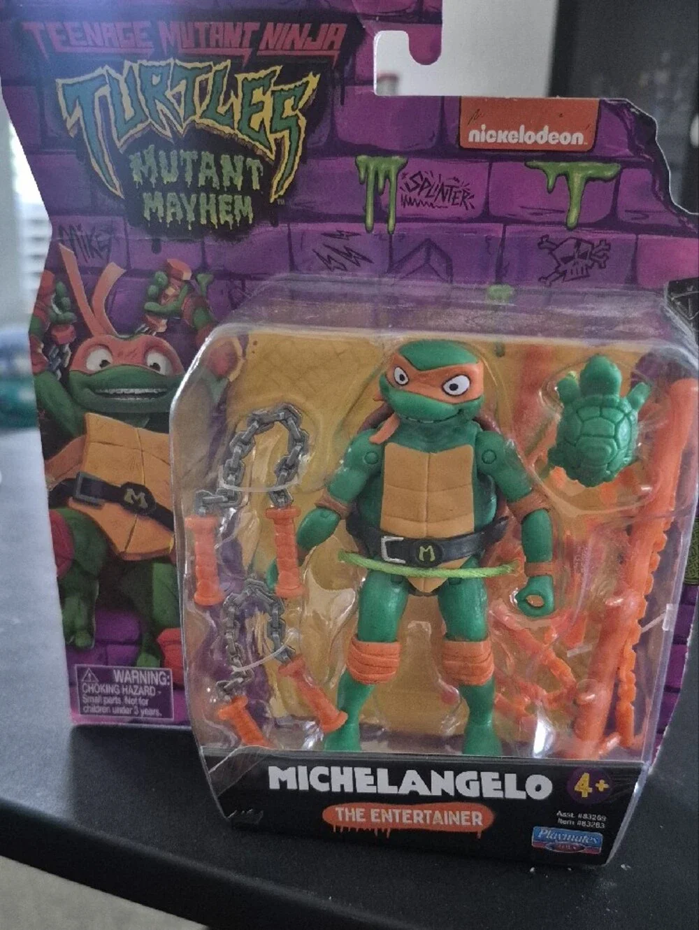 Nickelodeon Michelangelo Action Figure - Green & Orange